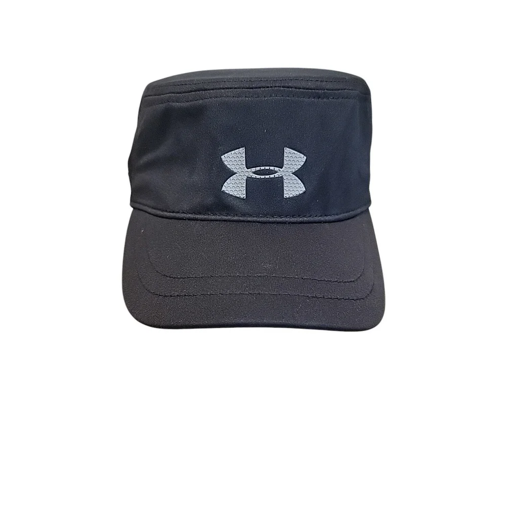 Under Armour UA Code Black Panel Golf Hat Cap Size M/L Flex Stretch Black